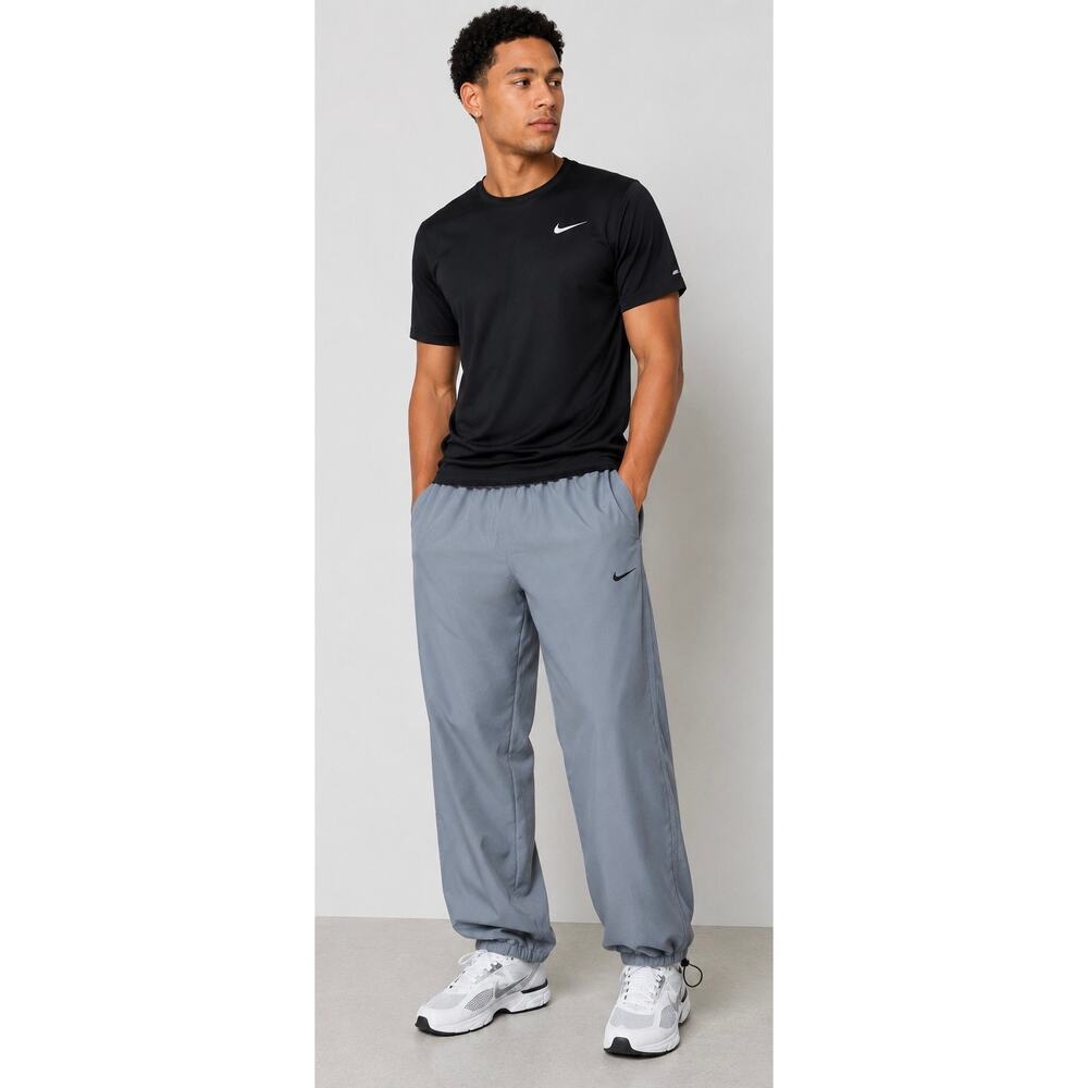 Nike Dri-FIT Gray Jogger Track Pants Men’s XL Athletic Drawstring Pockets
